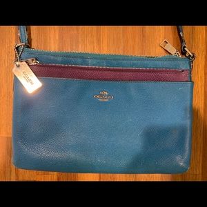 Coach East/West Crossbody With Pop-Up Pouch